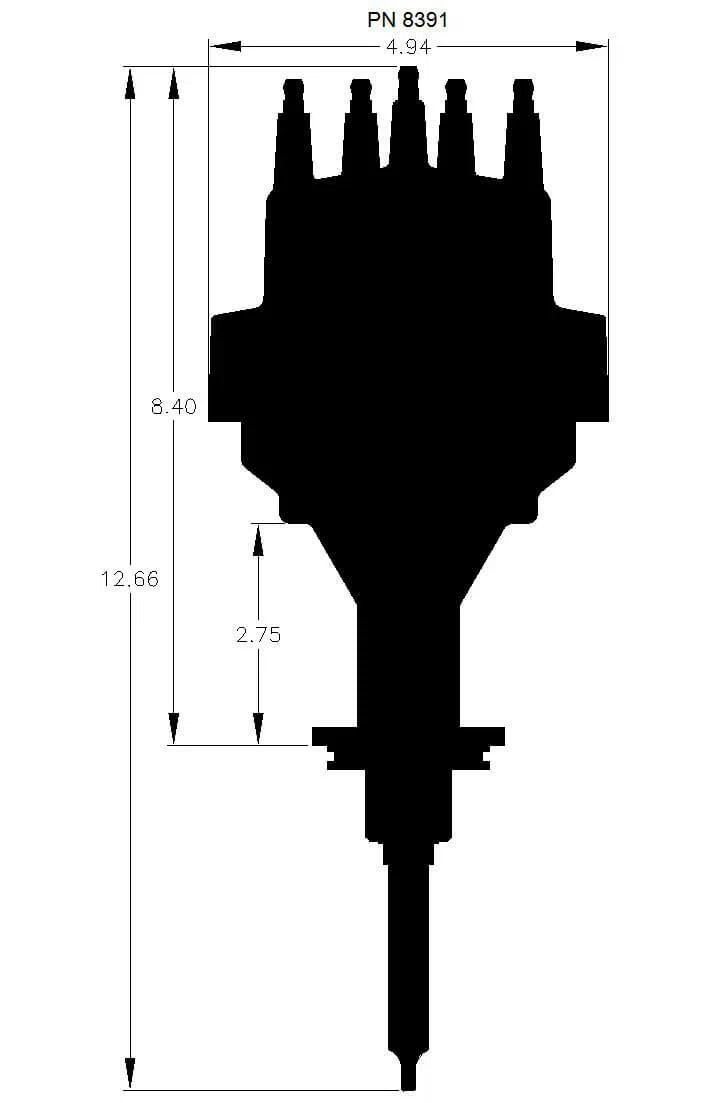 Early Hemi Chrysler 331 Ready-to-Run Distributor - 8391