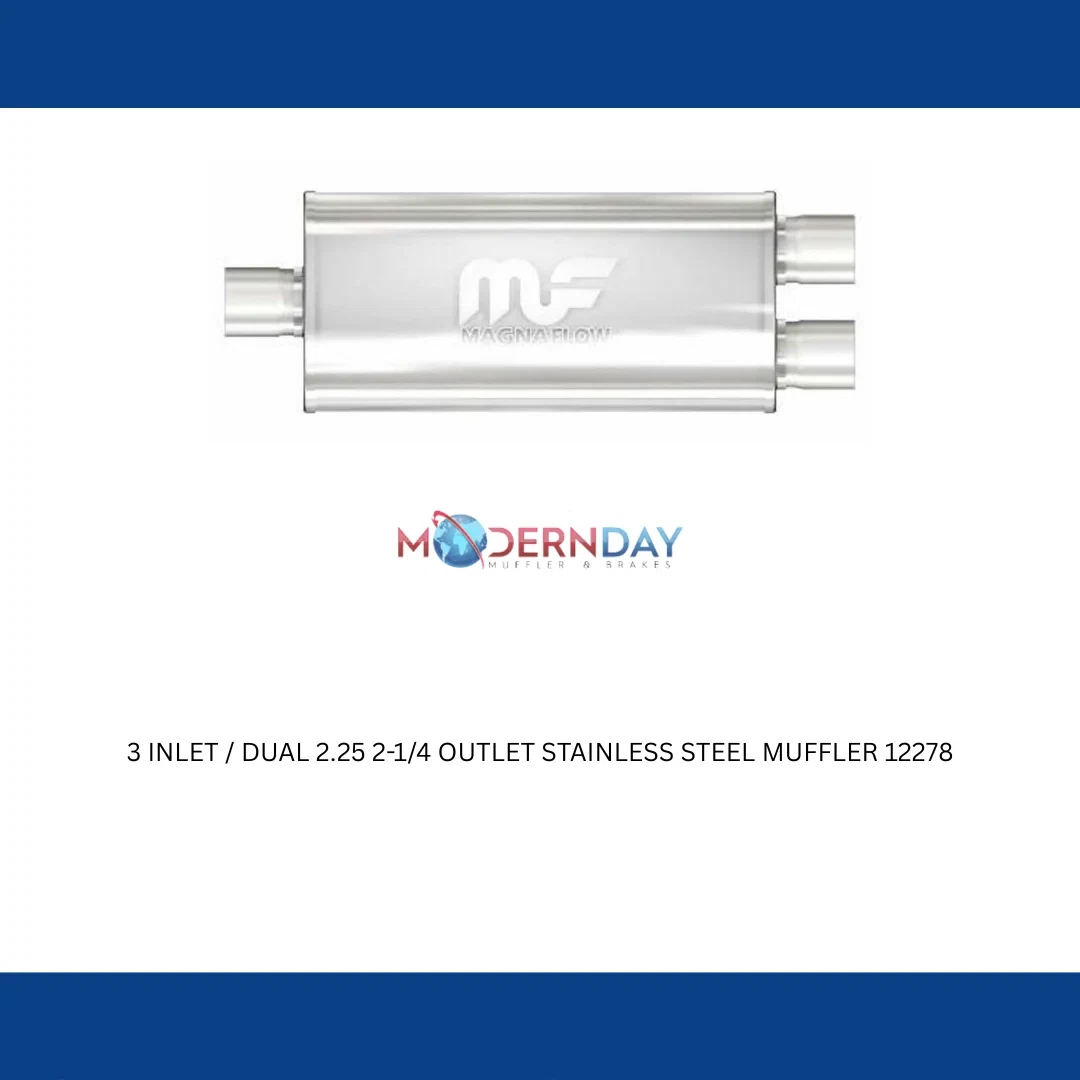 Exhaust Muffler for 5 X 8in. Oval Straight-Through Performance Exhaust Muffler MagnaFlow 12278