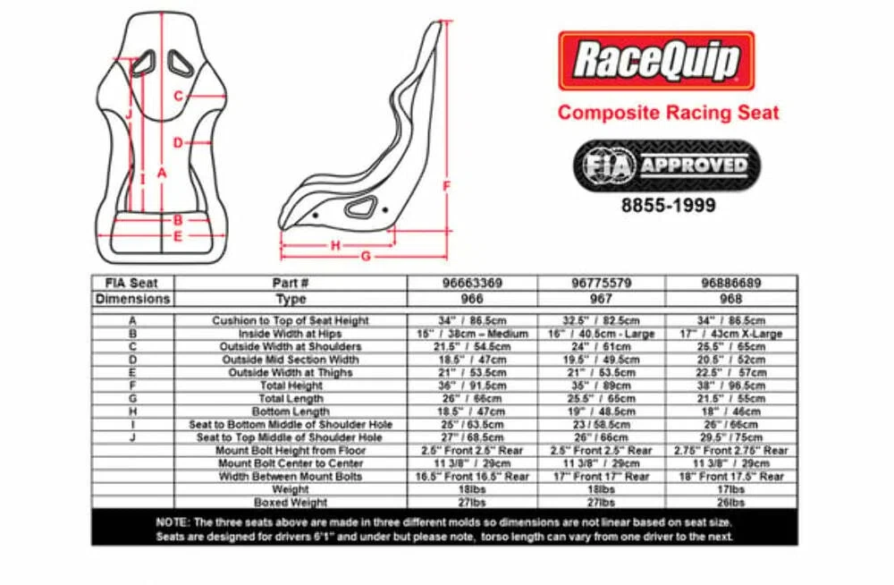 Fia Racing Seat 16 Large - 96775579RQP