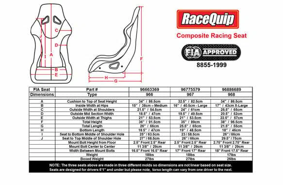 Fia Racing Seat 16 Large - 96775579RQP