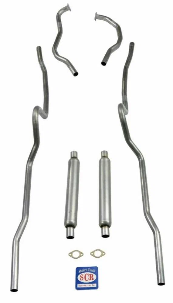 Fits 1955-56 Chevrolet Full Size Exhaust System 63082