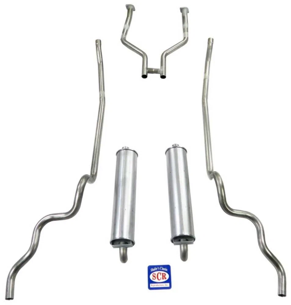 Fits 1963-64 Full Size Ford 2_ Exhaust System Big Block V8 83021