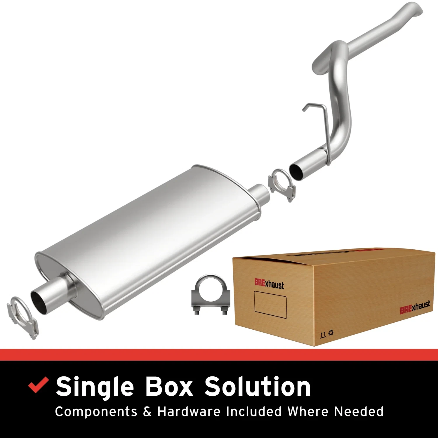 Fits 1993-1995 Jeep Cherokee Direct-Fit Replacement Exhaust System 106-0116
