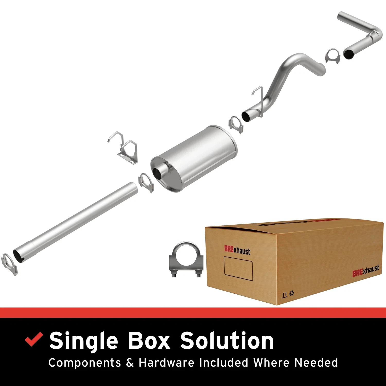 Fits 1994-1996 Dodge Dakota Direct-Fit Replacement Exhaust System 106-0475