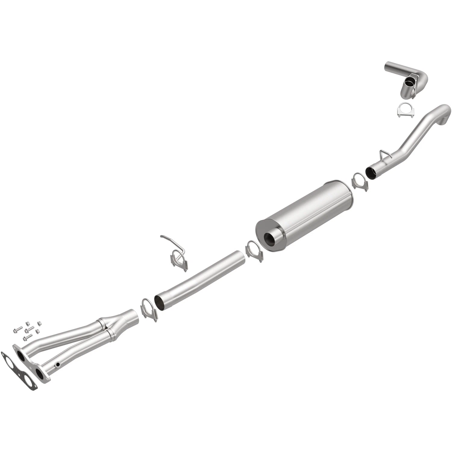 Fits 1996-1999 GMC C1500 Direct-Fit Replacement Exhaust System 106-0472