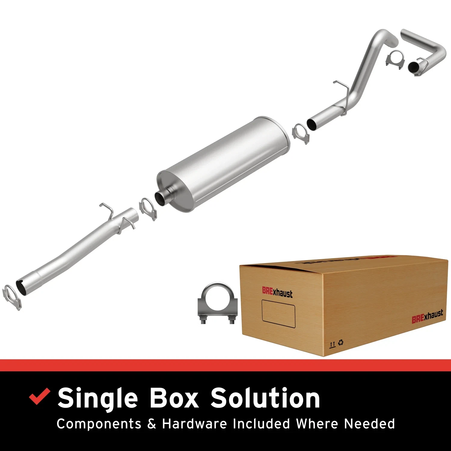 Fits 2000-2003 Dodge Dakota 3.9L Direct-Fit Replacement Exhaust System 106-0542