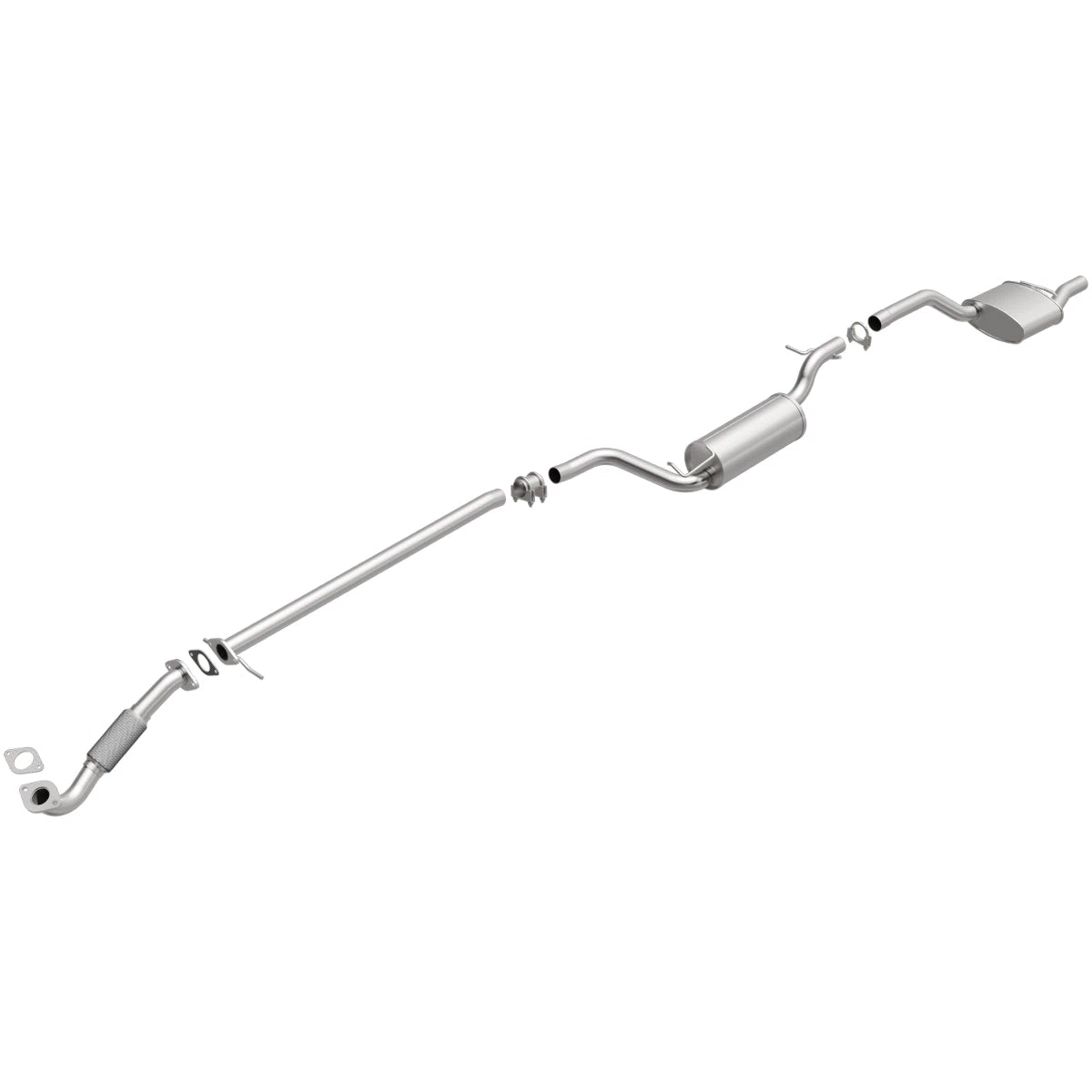 Fits 2000-2004 Ford Focus 2.0L Direct-Fit Replacement Exhaust System 106-0125