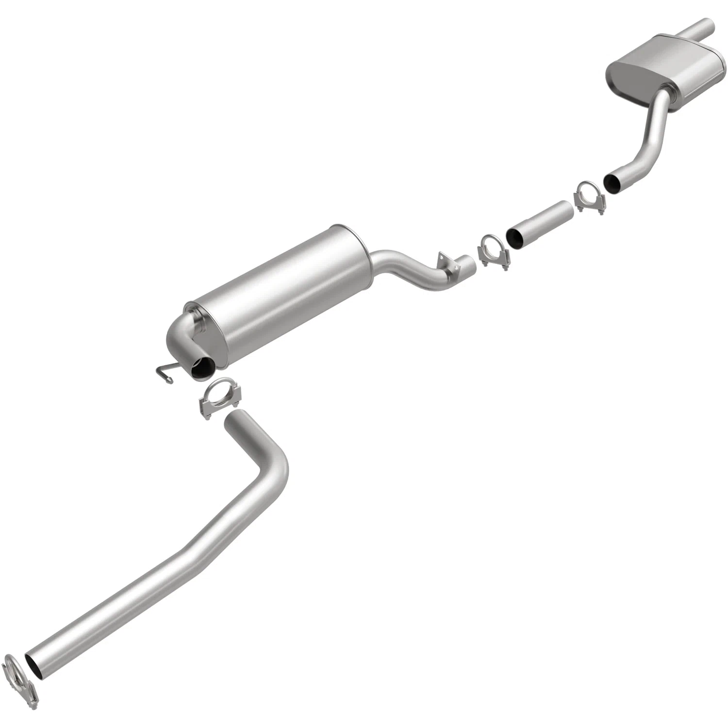 Fits 2003-2007 Ford Focus Direct-Fit Replacement Exhaust System 106-0127
