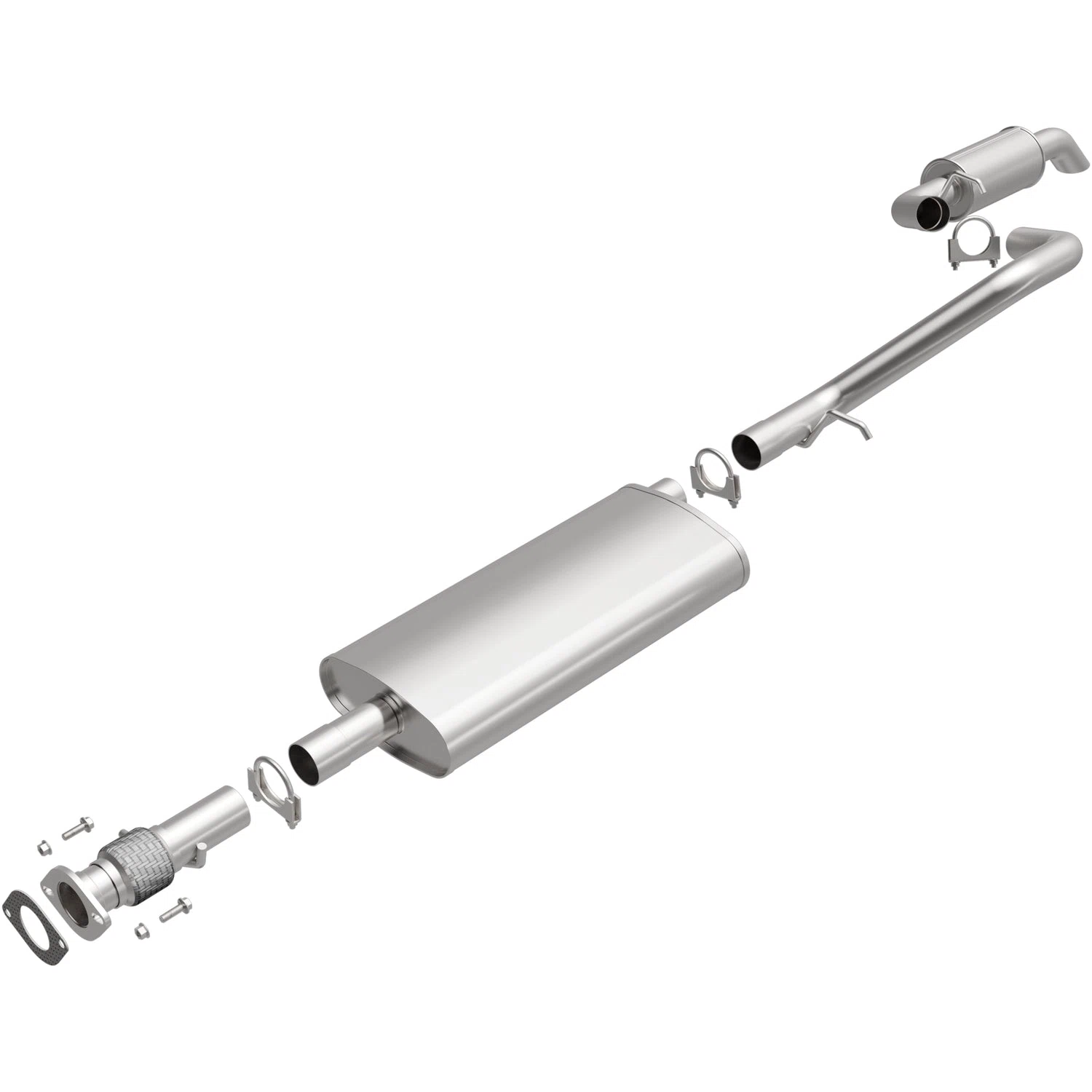 Fits 2006-2009 GMC Envoy Direct-Fit Replacement Exhaust System 106-0432