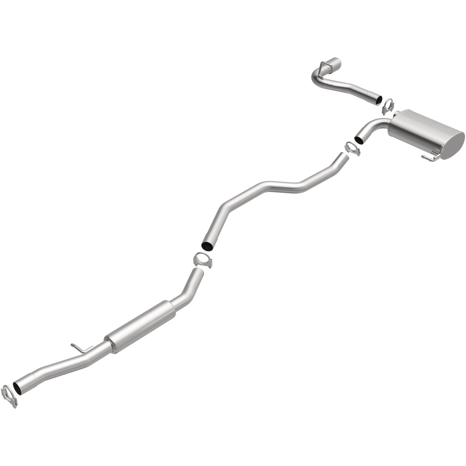 Fits 2011-2017 Jeep Direct-Fit Replacement Exhaust System 106-0776