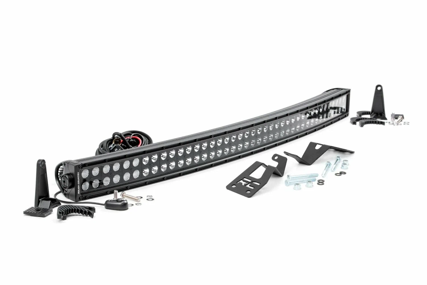 Fits Can-Am Commander 1000_Maverick LED Light Front Mount 40_ Black Dual 97038