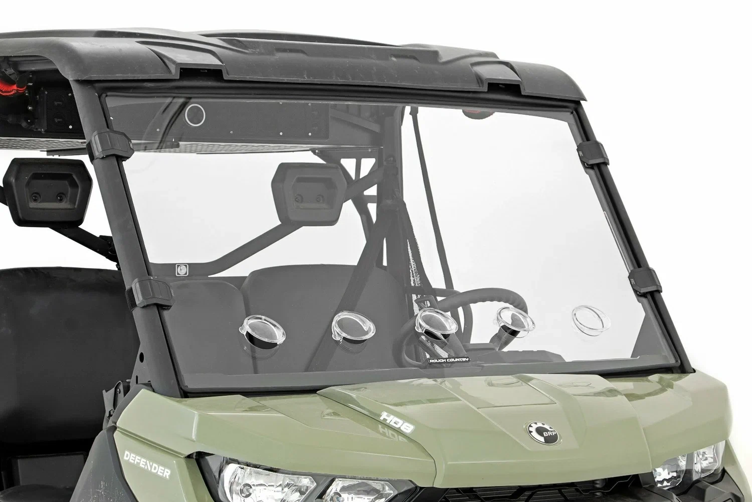 Fits Can-Am Defender HD 5_8_9_10 Vented Full Windshield Scratch Resist 98262030