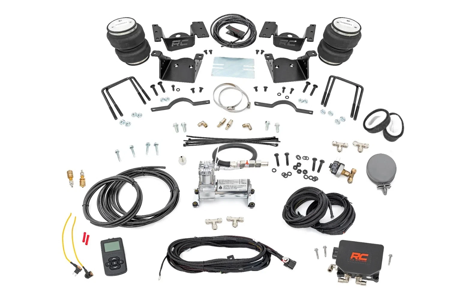 Fits Chevy 2500HD (11-19) Air Spring w_compressor Wireless Controller 10007WC