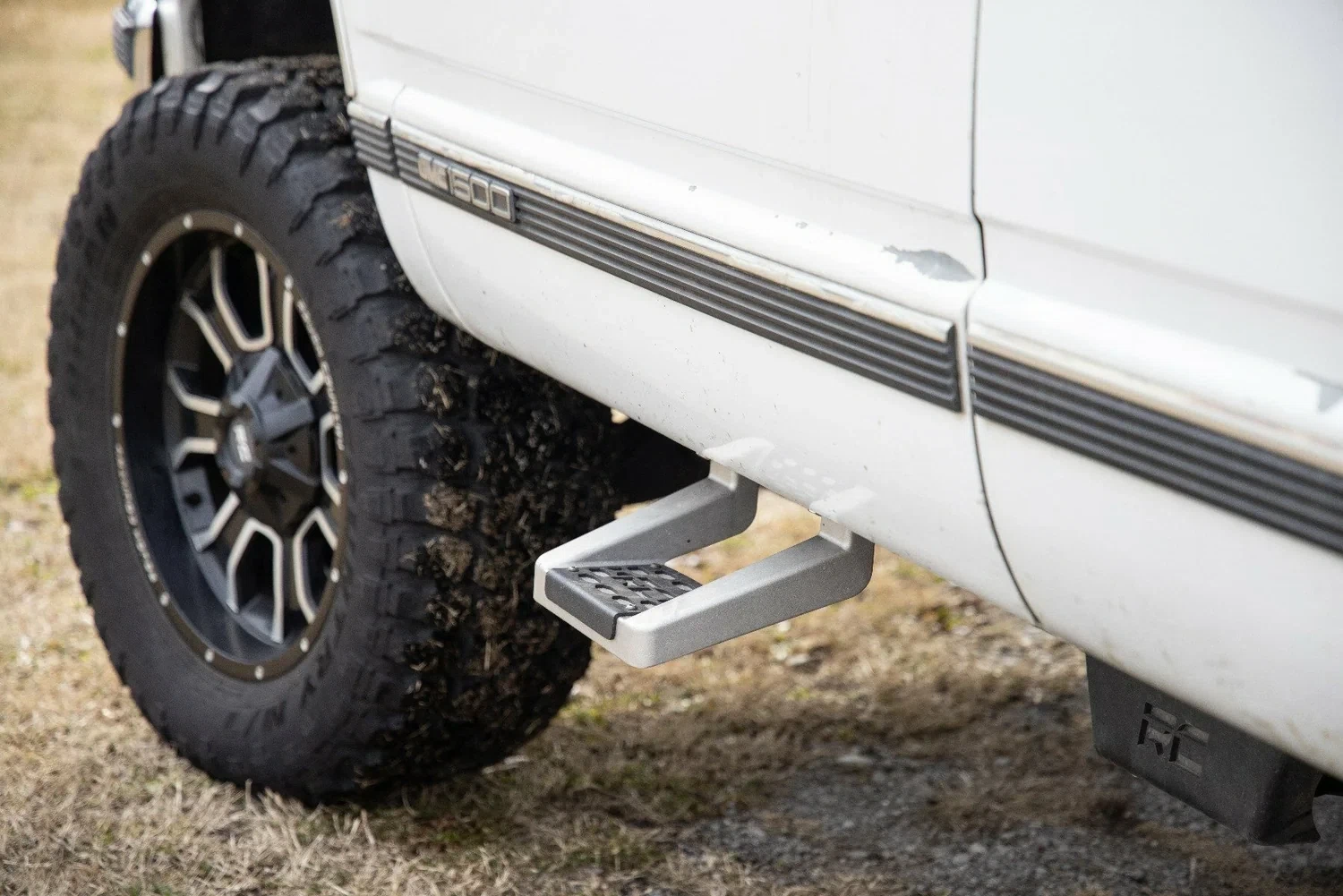 Fits Multiple Makes(Chevy_Ford_Ram) Single Hoop Step Universal Alum Pair 117510