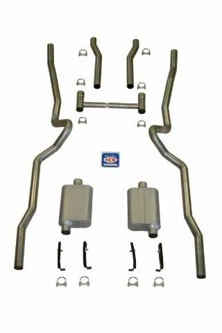 Fits 1955 - 1957 Chevrolet Full Size Exhaust System 63057