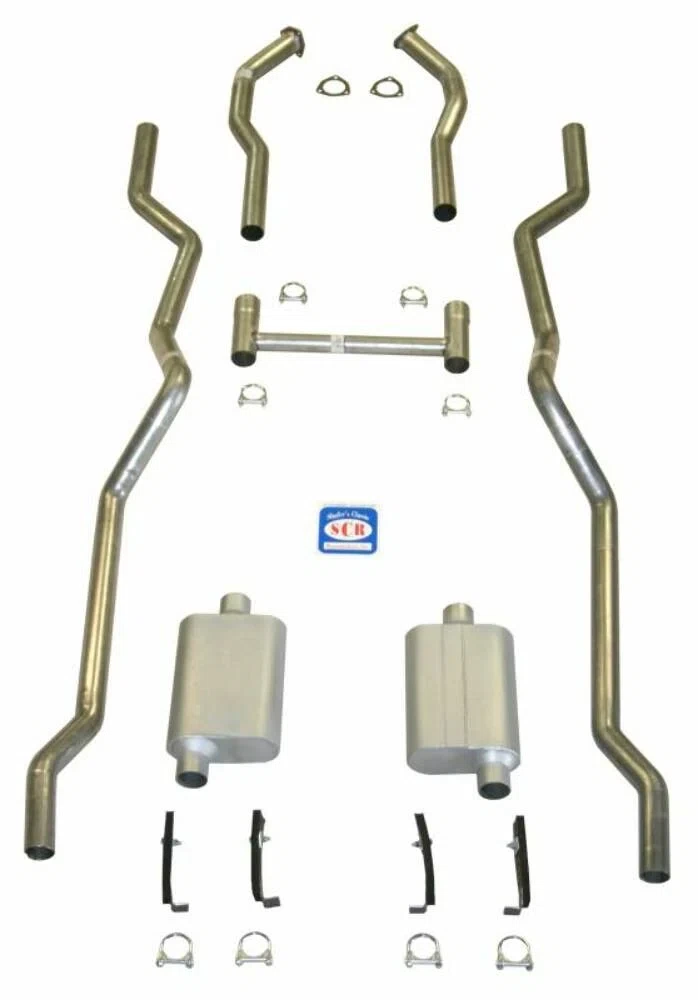 Fits 1955 - 1957 Chevrolet Full Size Exhaust System 63073