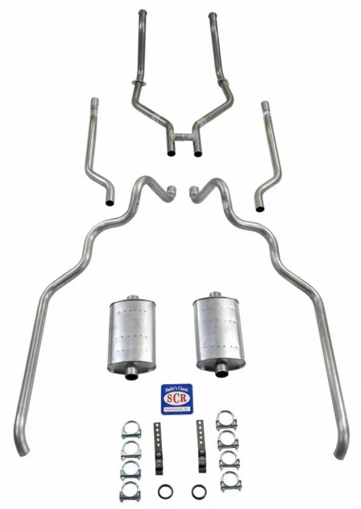 Fits 1963-64 Full Size Ford 2_ Turbo exhaust system 83028