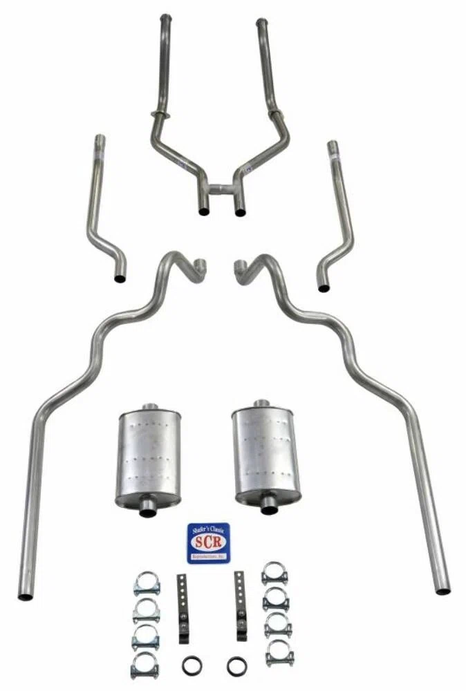 Fits 1963-64 Full Size Ford 2_ Turbo exhaust system 83029