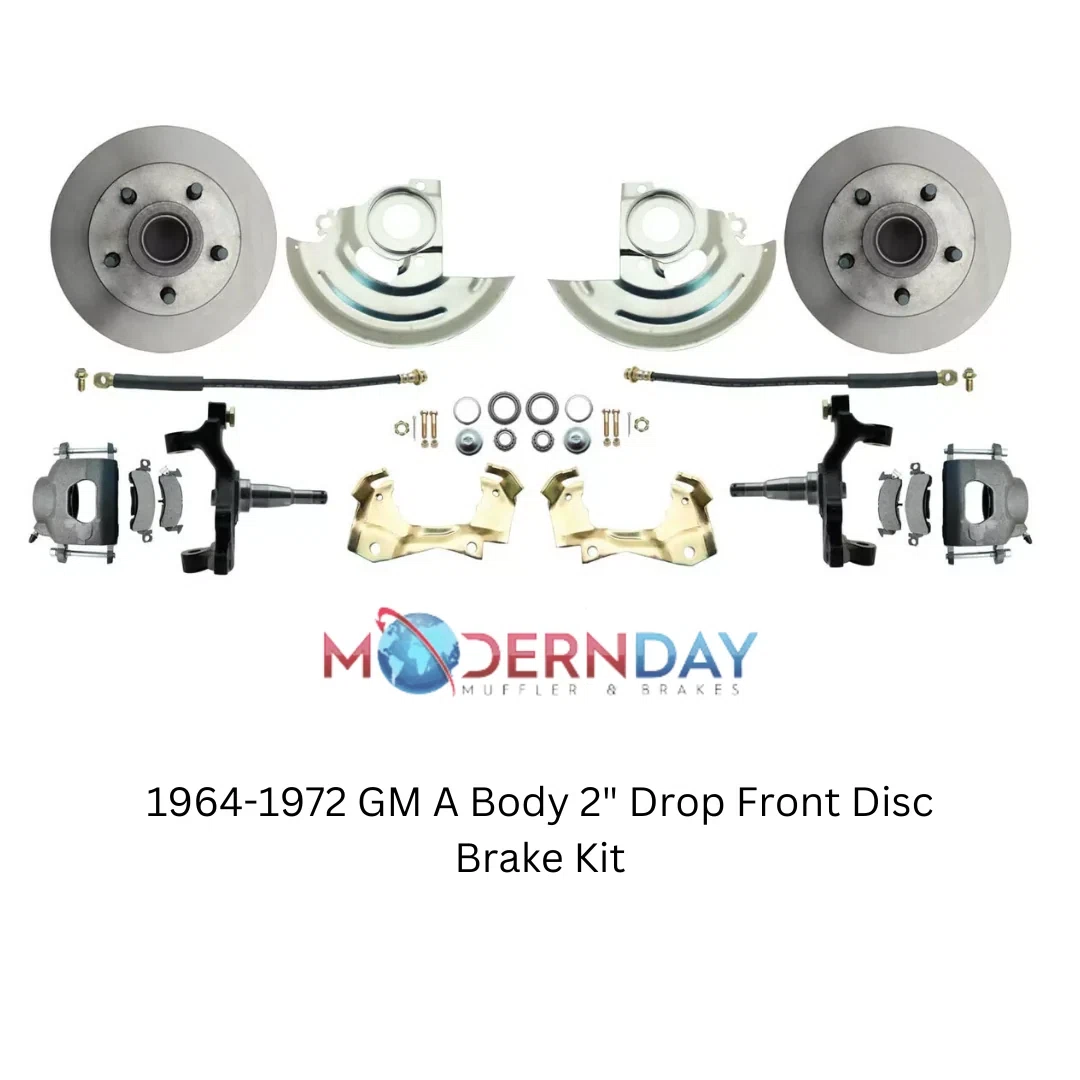 Fits 1964-1972 GM A Body 2_ Drop Front Disc Brake Kit DBK6472D