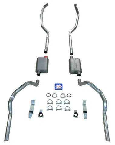Fits 1967 - 1969 Camaro 2-1_2_ Exhaust System with Quickflow Mufflers 23005