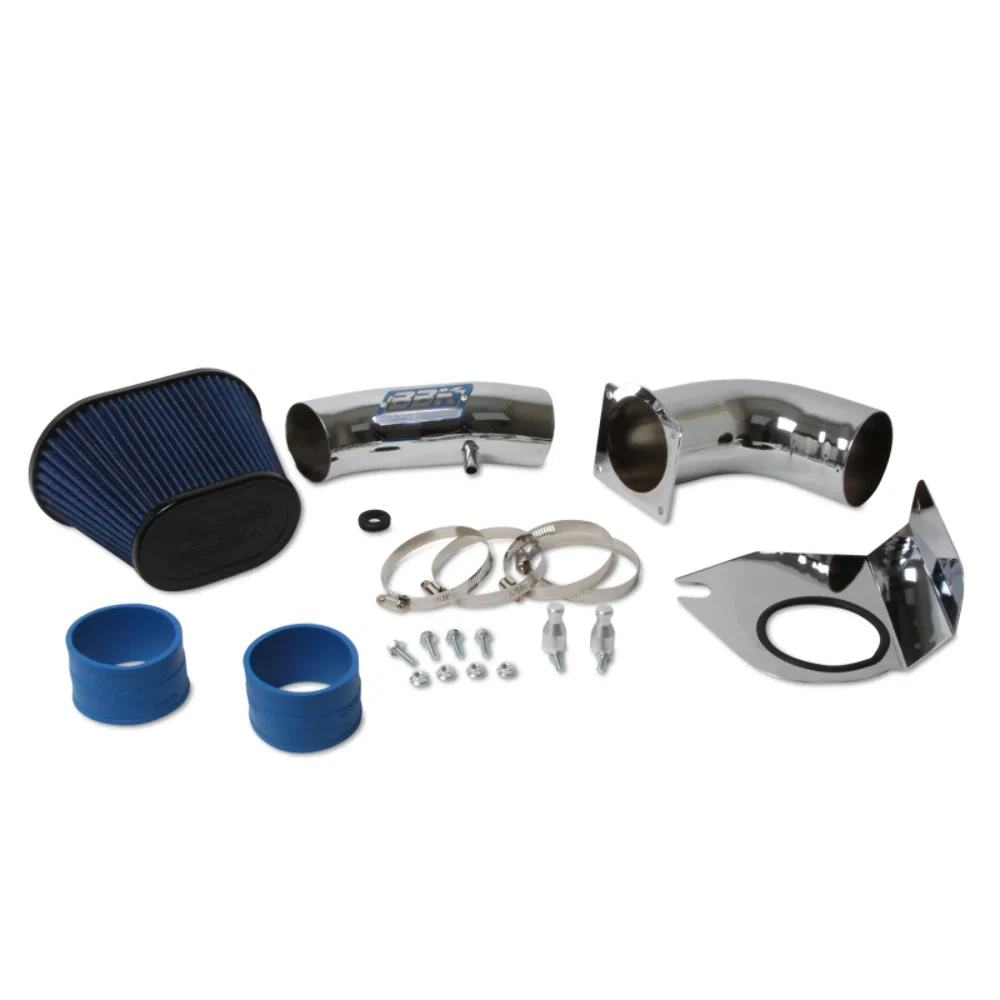 Fits 1994-95 Mustang 5.0 Cold Air Intake- Fenderwell Style (Powder Chrome)-1712