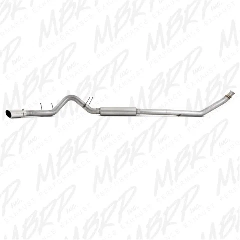 Fits 1998-2002 Dodge Ram 2500 4in. Exhaust System; Single Side; AL - S6100AL