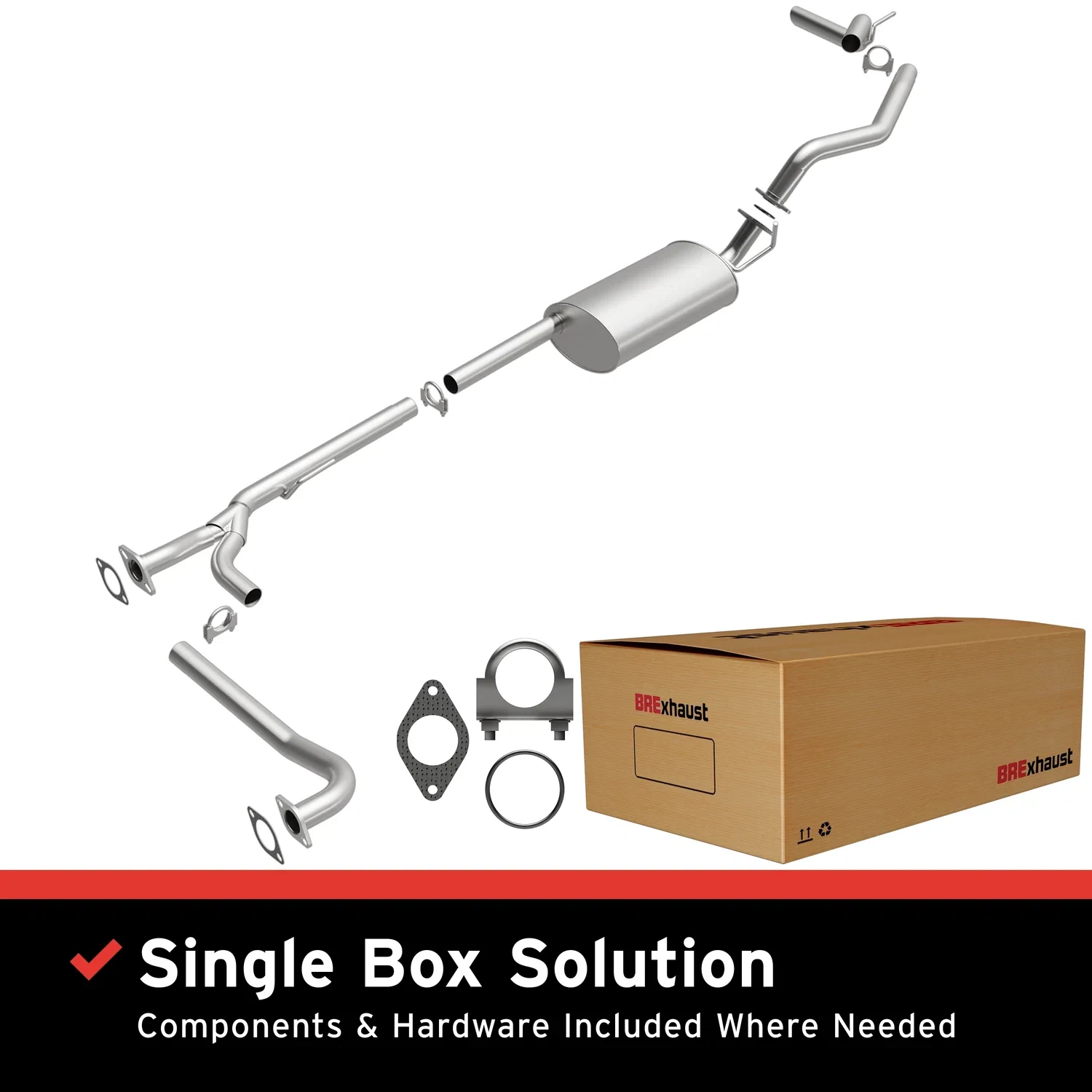 Fits 2004-2006 Nissan TITAN 5.6L Direct-Fit Replacement Exhaust System 106-0082