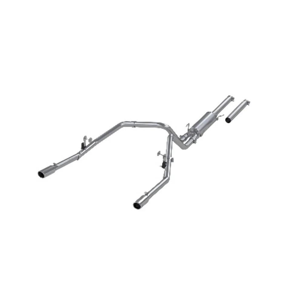 Fits 2004 Dodge Ram 1500 2 1_2in. Cat Back; Dual Split Rear; AL - S5112AL