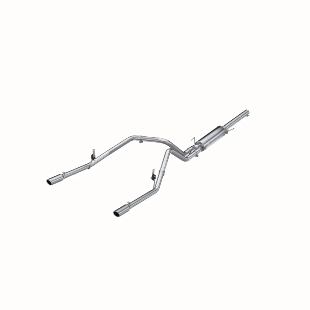 Fits 2004 Dodge Ram 1500 2 1_2in. Cat Back; Dual Split Rear; AL - S5112AL