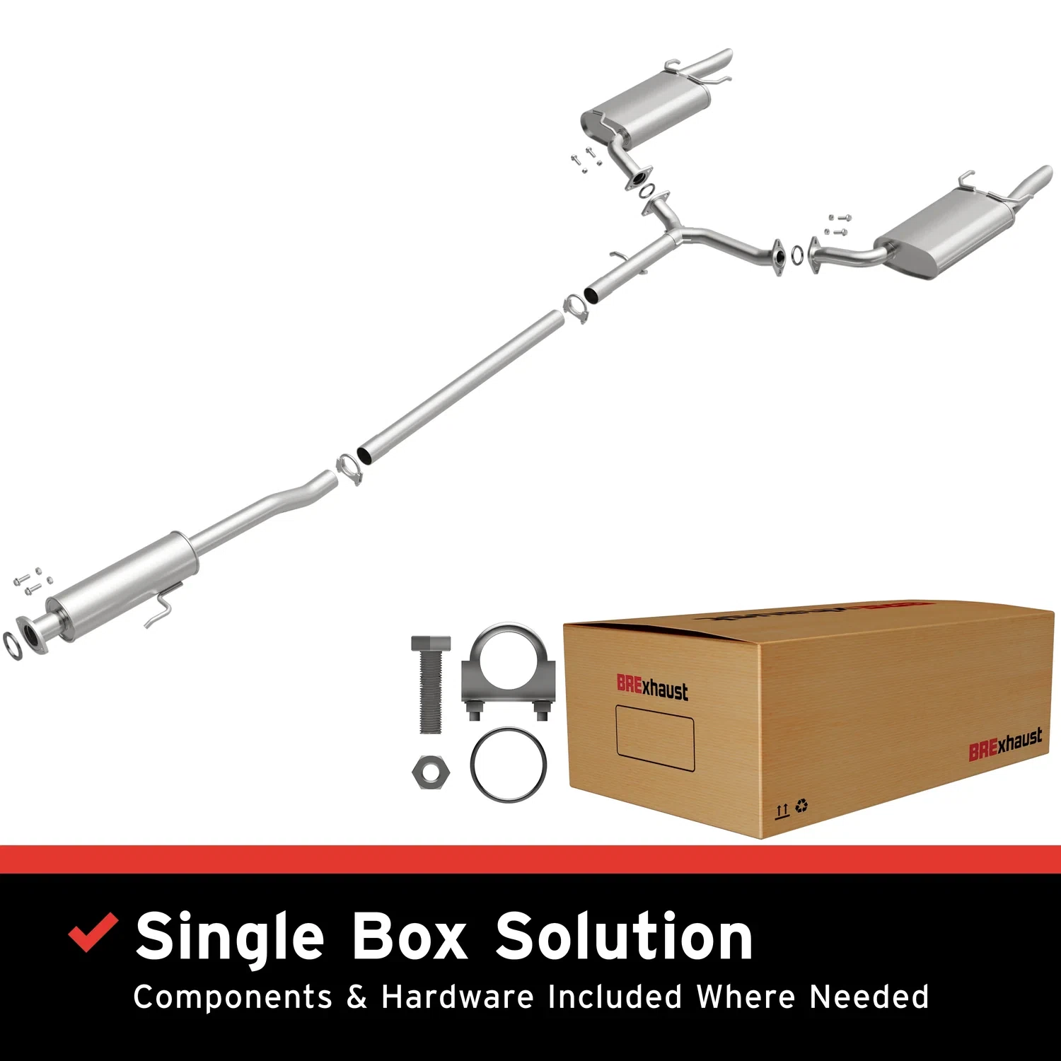 Fits 2005-2012 Toyota Avalon 3.5L Direct-Fit Replacement Exhaust System