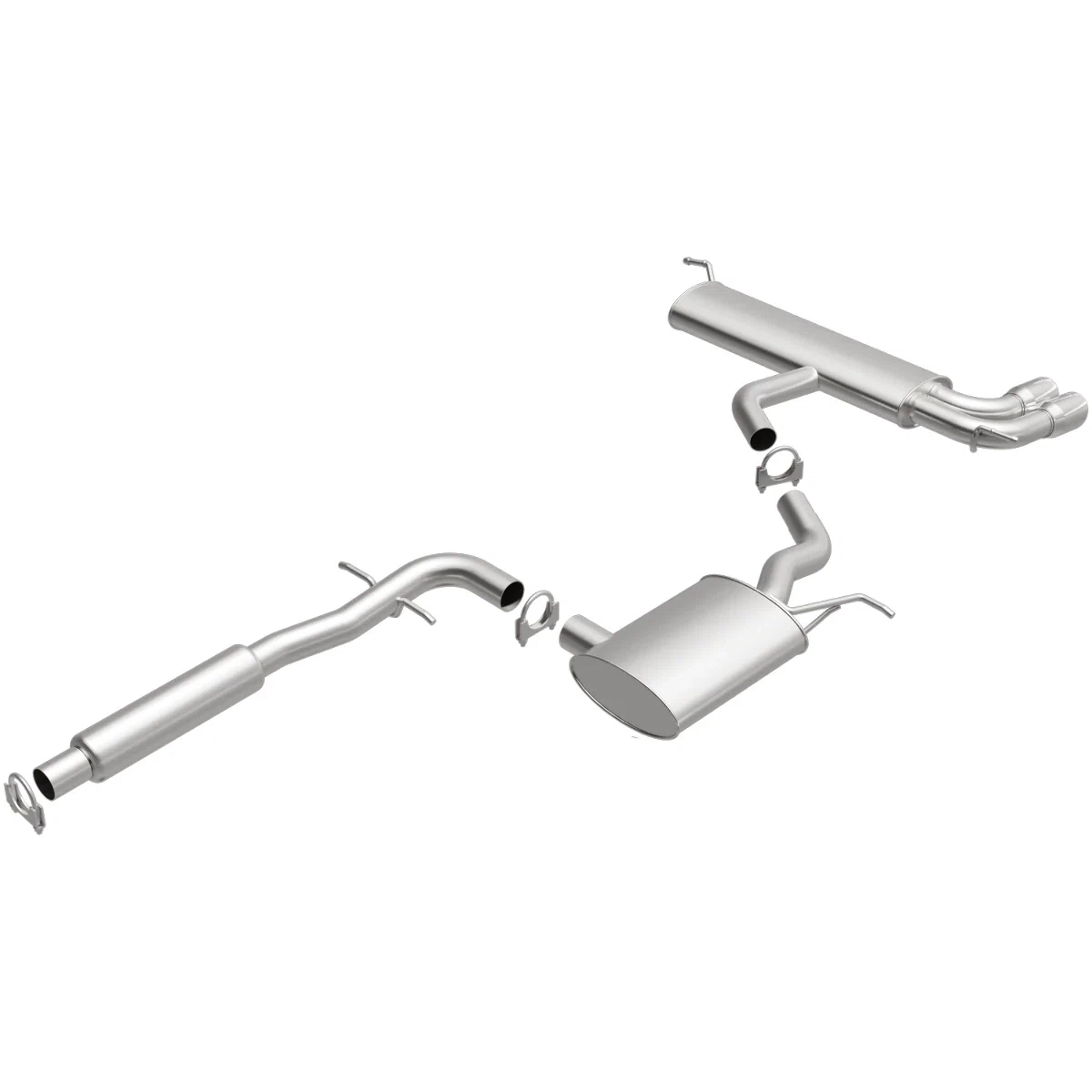 Fits 2006-2014 Volkswagen Direct-Fit Replacement Exhaust System 106-0554