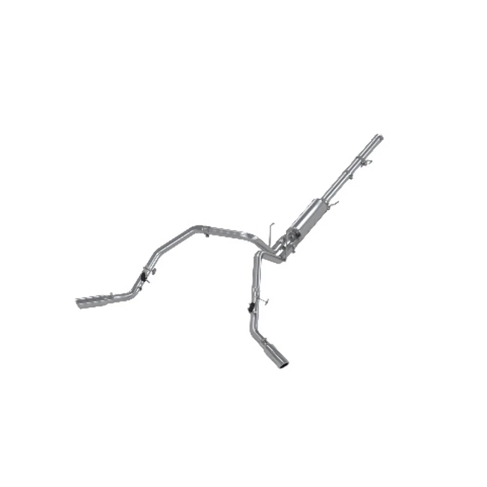 Fits 2006 Dodge Ram 1500 2 1_2in. Cat Back; Dual Split Side; AL - S5128AL