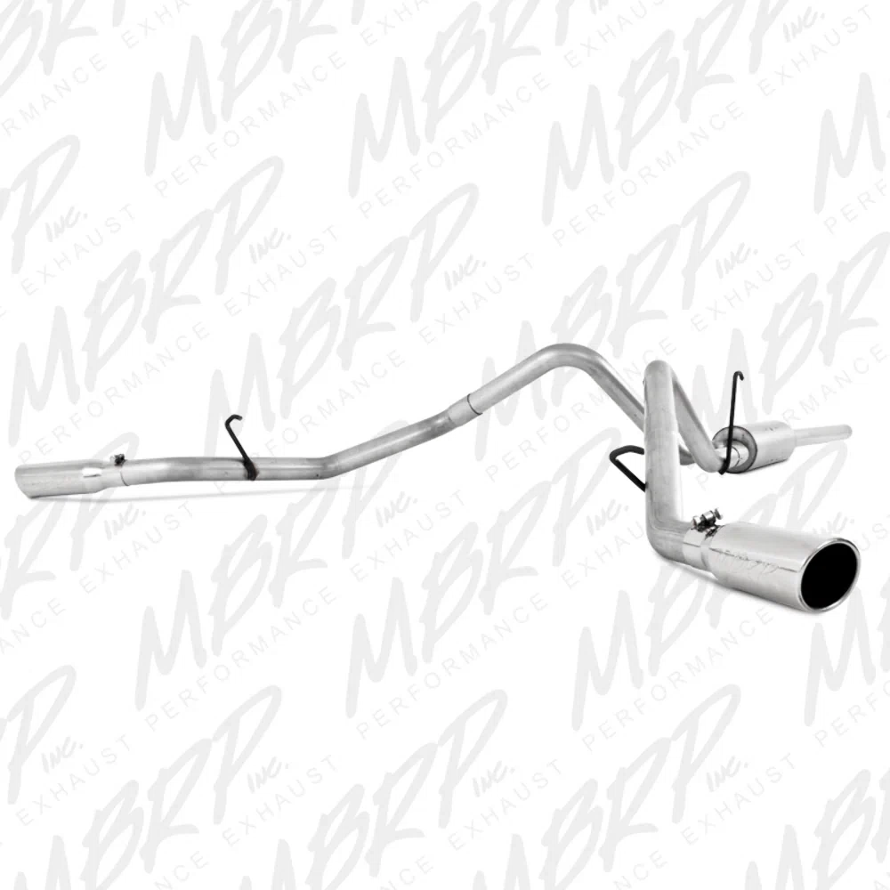 Fits 2006 Dodge Ram 1500 2 1_2in. Cat Back; Dual Split Side; AL - S5128AL