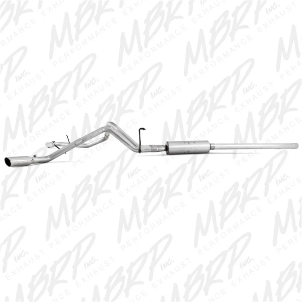 Fits 2006 Dodge Ram 1500 2 1_2in. Cat Back; Dual Split Side; AL - S5128AL