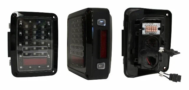 Fits 2007-2018 JK Wrangler Tail Light Assembly; Crown RT28112