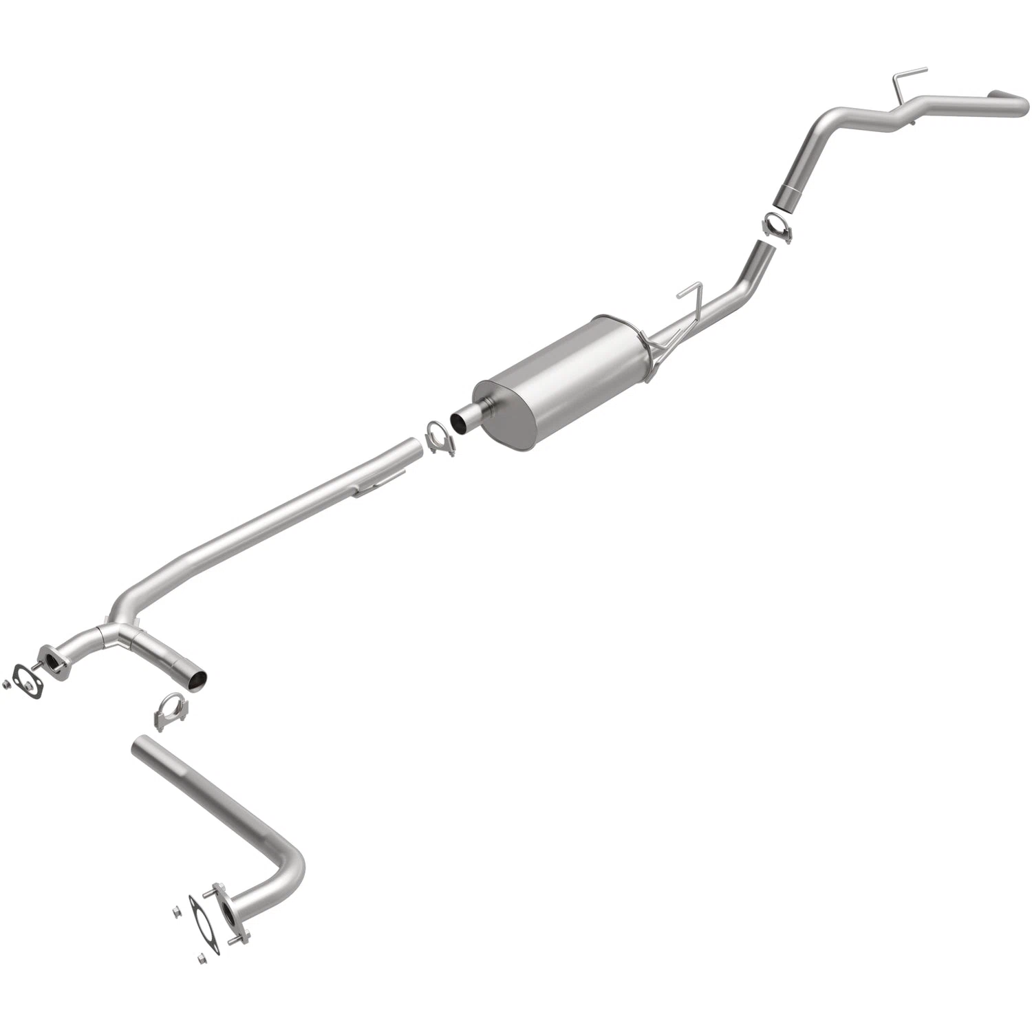 Fits 2007-2018 Nissan Frontier Direct-Fit Replacement Exhaust System 106-0144