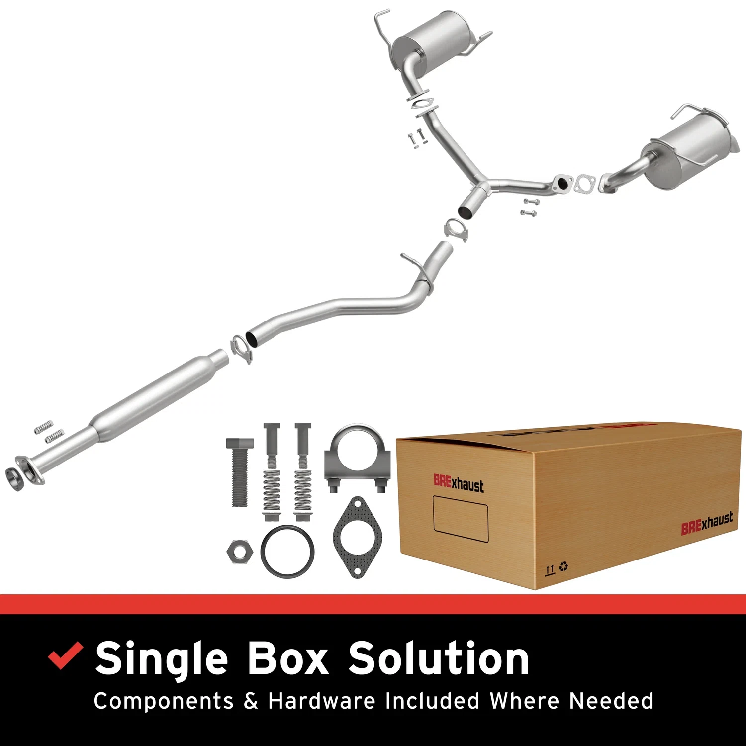 Fits 2010-2015 Subaru Outback 3.6L Direct-Fit Replacement Exhaust System