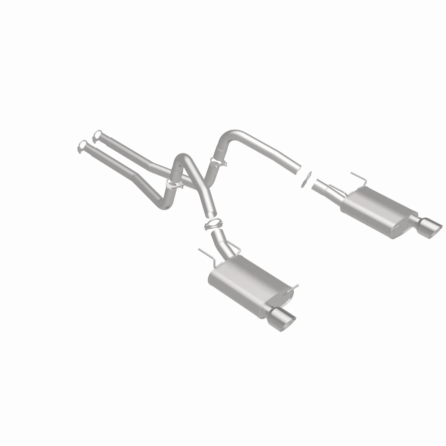 Fits 2011-2014 Ford Mustang 3.7L Direct-Fit Replacement Exhaust System 106-0847