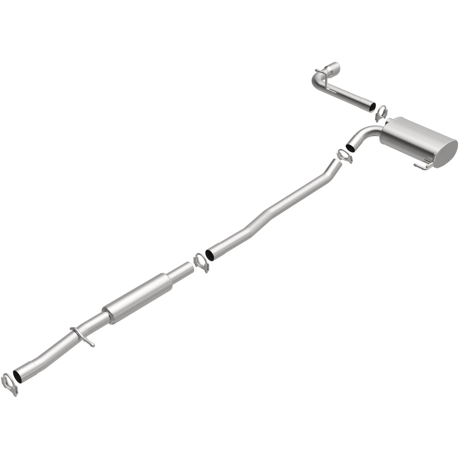 Fits 2012-2017 Jeep Direct-Fit Replacement Exhaust System 106-0811
