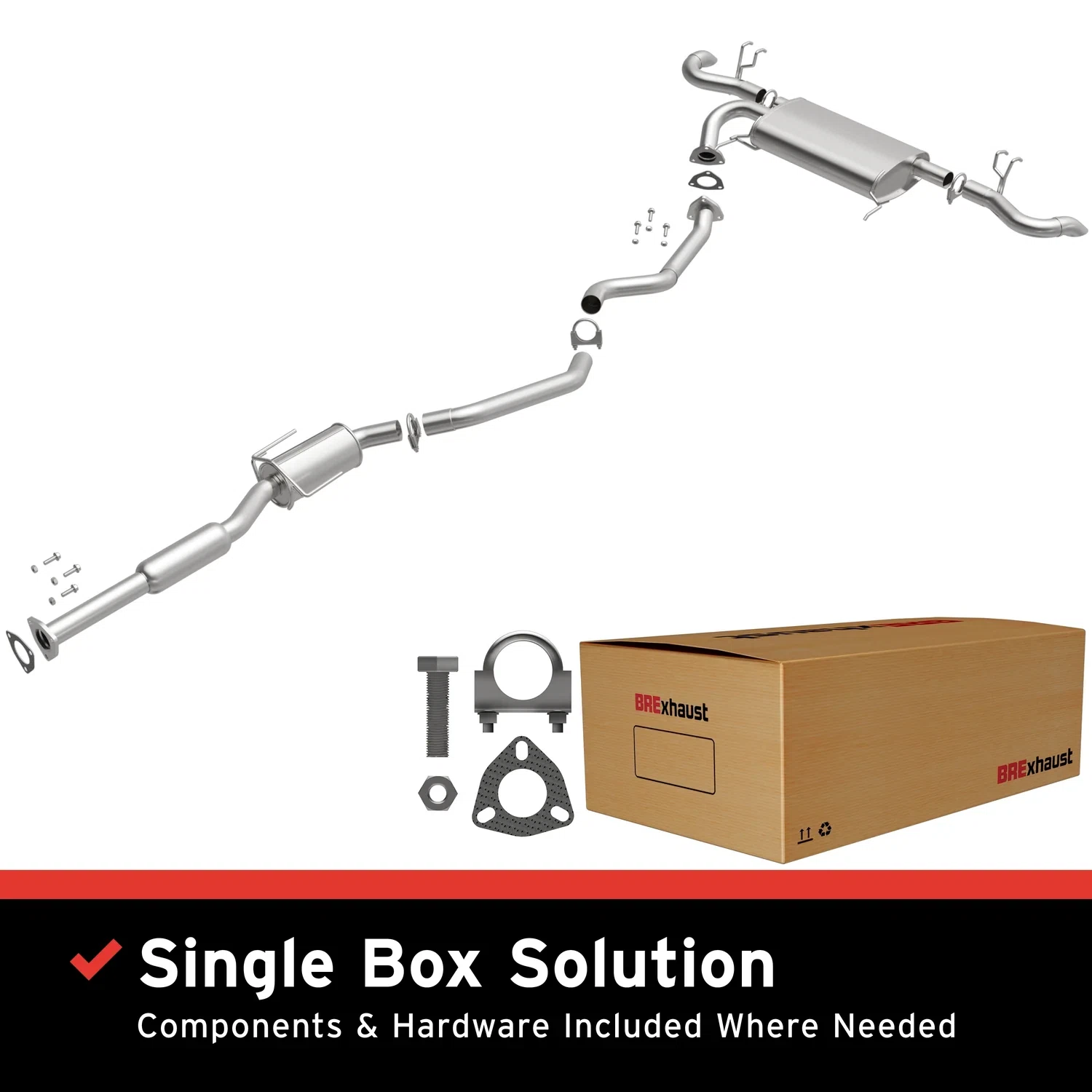 Fits 2013-2017 Acura RDX 3.5L Direct-Fit Replacement Exhaust System 106-0812