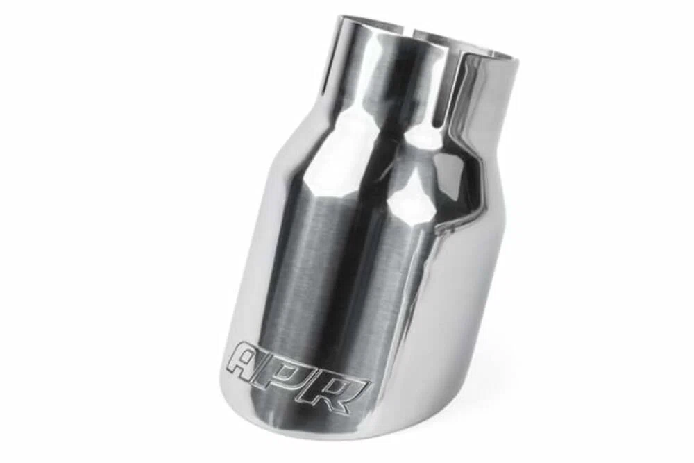 Fits 2017-24 718 Boxster Porsche Double-Walled 3.5_Cut Tips (Silver)-Set TPK0006