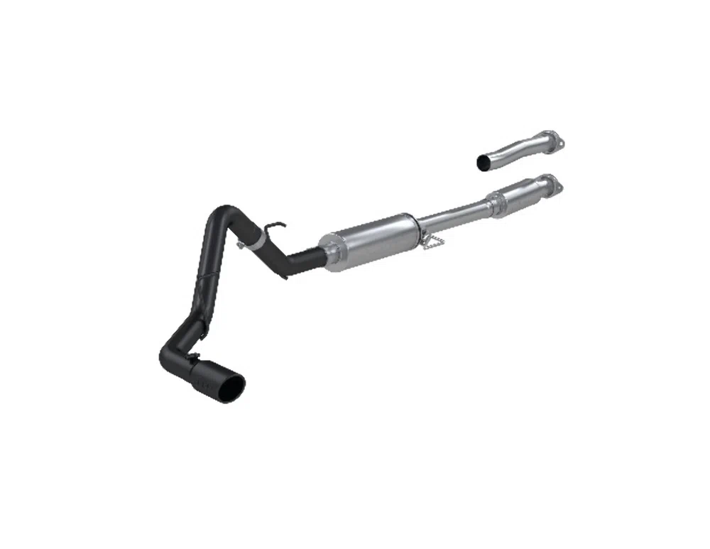 Fits 2021-2024 Ford F-150 3in. Cat Back; Single Side Exit; AL - S5211BLK