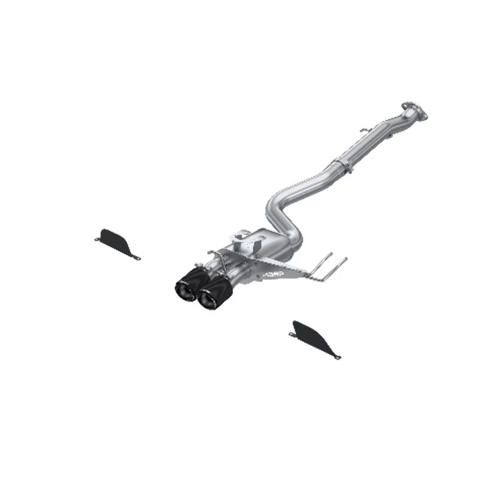 Fits 23-24 GR Corolla S_S 3_ Cat Back Dual Center Rear w_Carbon Tips-S43033CF