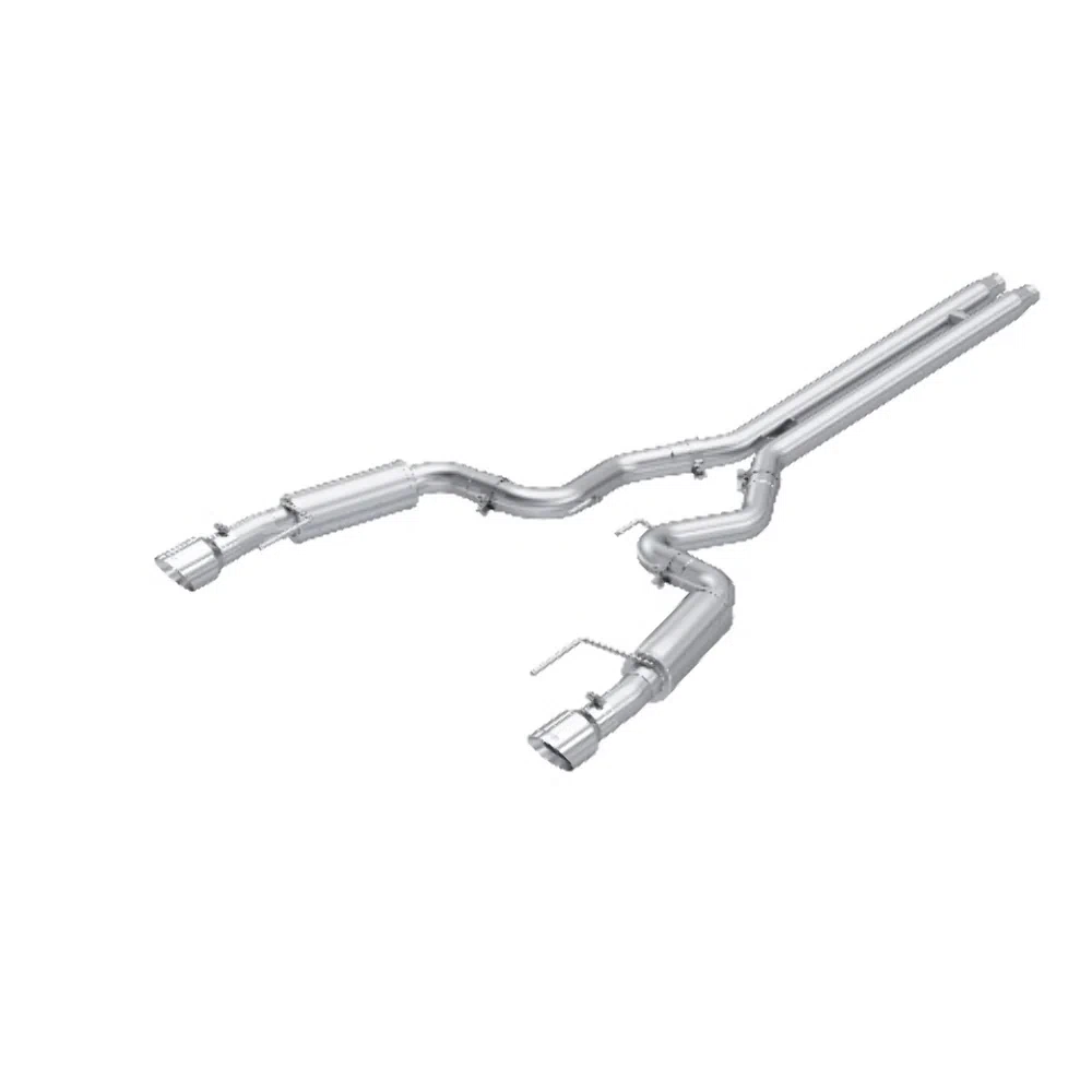 Fits 24 Ford Mustang 3_ Cat Back Dual Split Rear Race Version 4.5_ tips-S7253AL