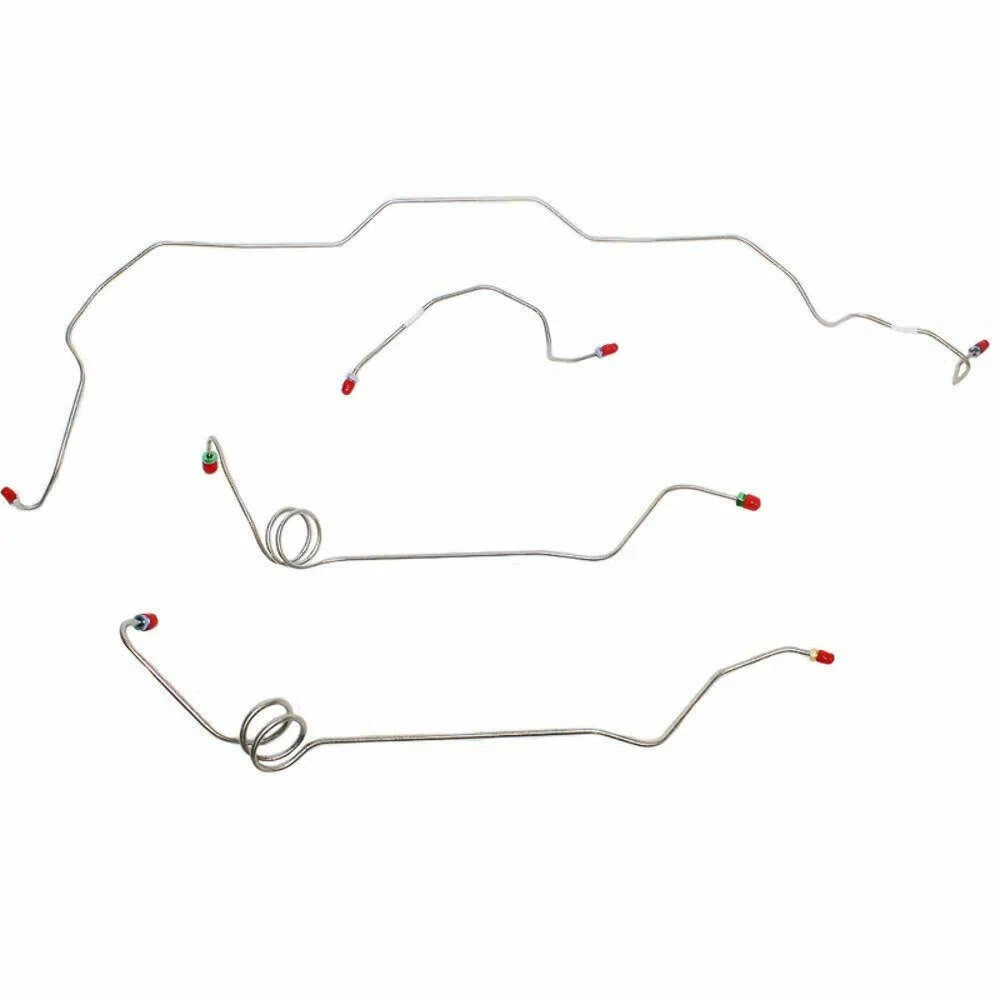 Fits 67-69 Camaro_Firebird Disc Conversion Brake Line Kit; Stainless-MPF003SS