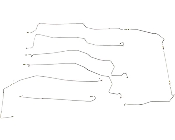 Fits 86-89 Camaro 2.5L or 2.8L Borg-Warner HD Axle Complete Brake Line-CBK0248OM