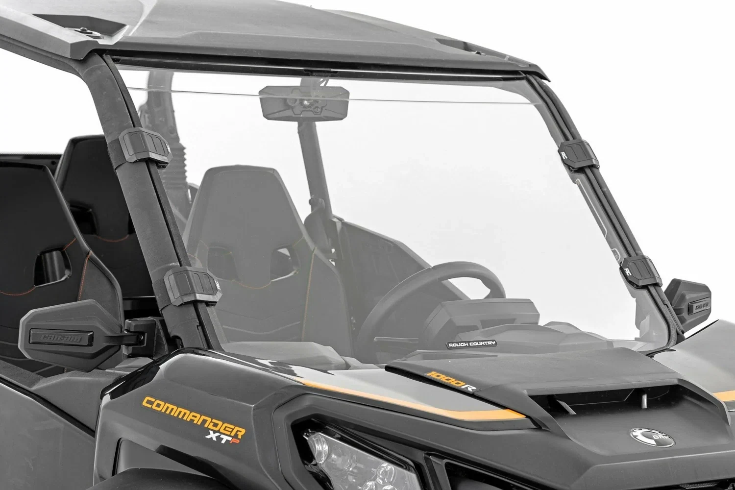 Fits Can-Am Commander 1000R_Max Full Windshield; Scratch Resistant; 98102230