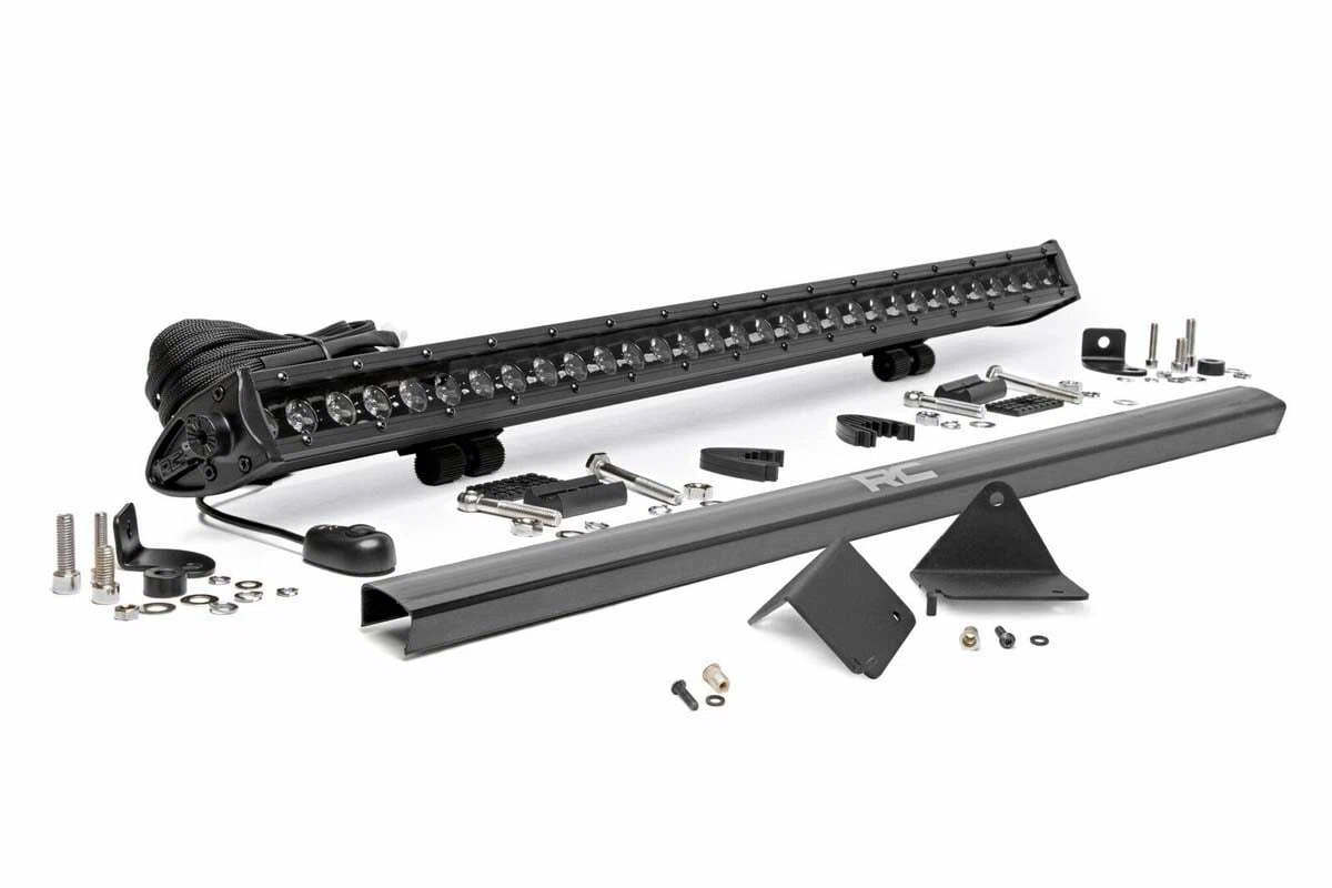 Fits Can-Am Defender HD 5_8_9_10 LED Light Under Bed 30_ Black Single Row 71016