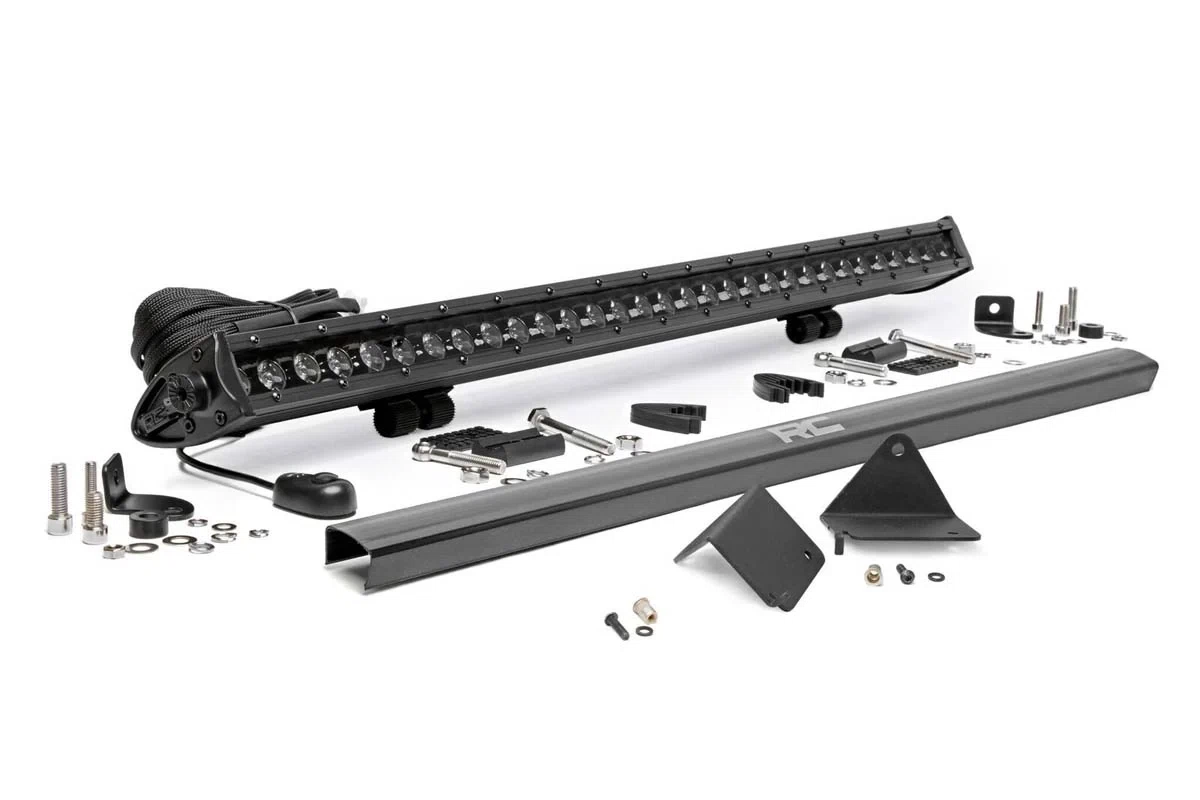 Fits Can-Am Defender HD 5_8_9_10 LED Light Under Bed 30_ Black Single Row 71016
