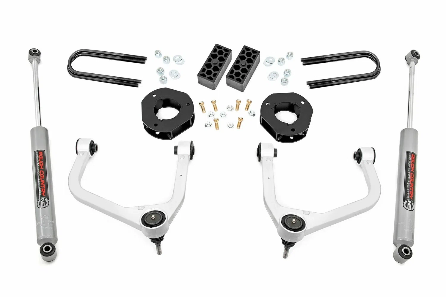 Fits Chevy Silverado 1500 2&4WD (2022-2024) 3.5_ Lift Kit; Rear Mono Leaf; 28230